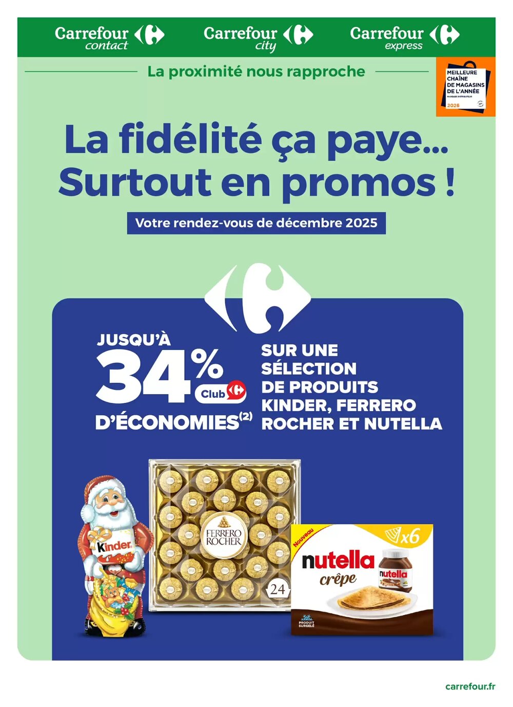 Prospectus promotionnel Carrefour valable à partir du 14/12/2025 - Page 1.