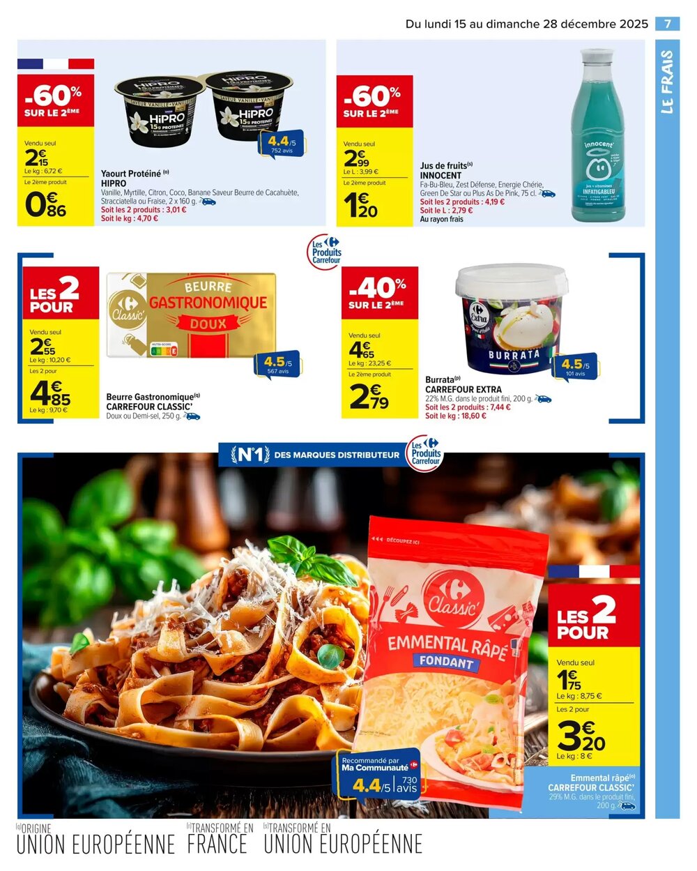 Prospectus promotionnel Carrefour Market valable à partir du 15/12/2025 - Page 9.