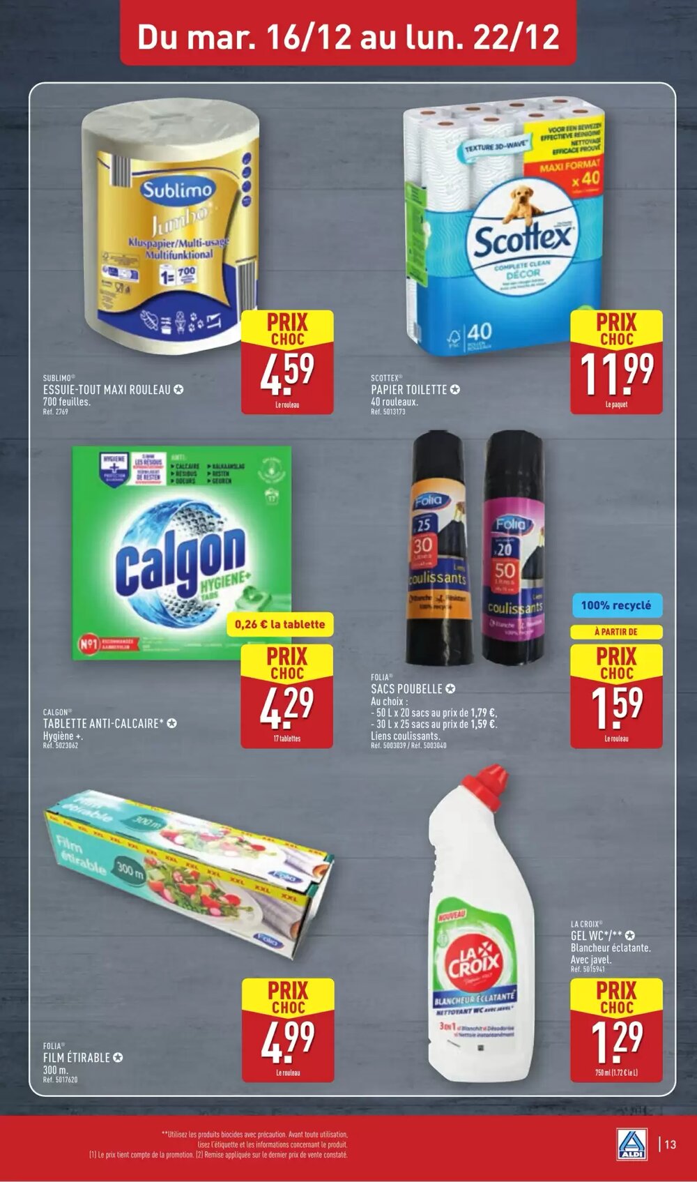 Prospectus promotionnel ALDI valable à partir du 16/12/2025 - Page 16.