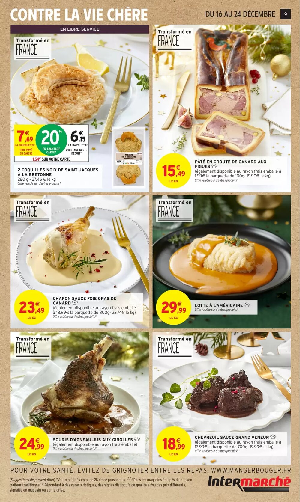 Prospectus promotionnel Intermarché valable à partir du 16/12/2025 - Page 9.