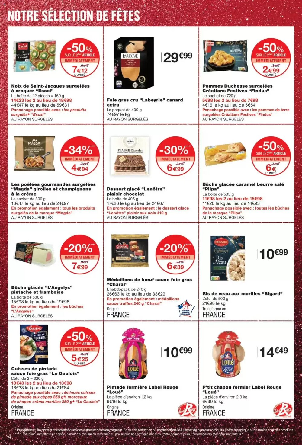 Prospectus promotionnel Monoprix valable à partir du 16/12/2025 - Page 4.