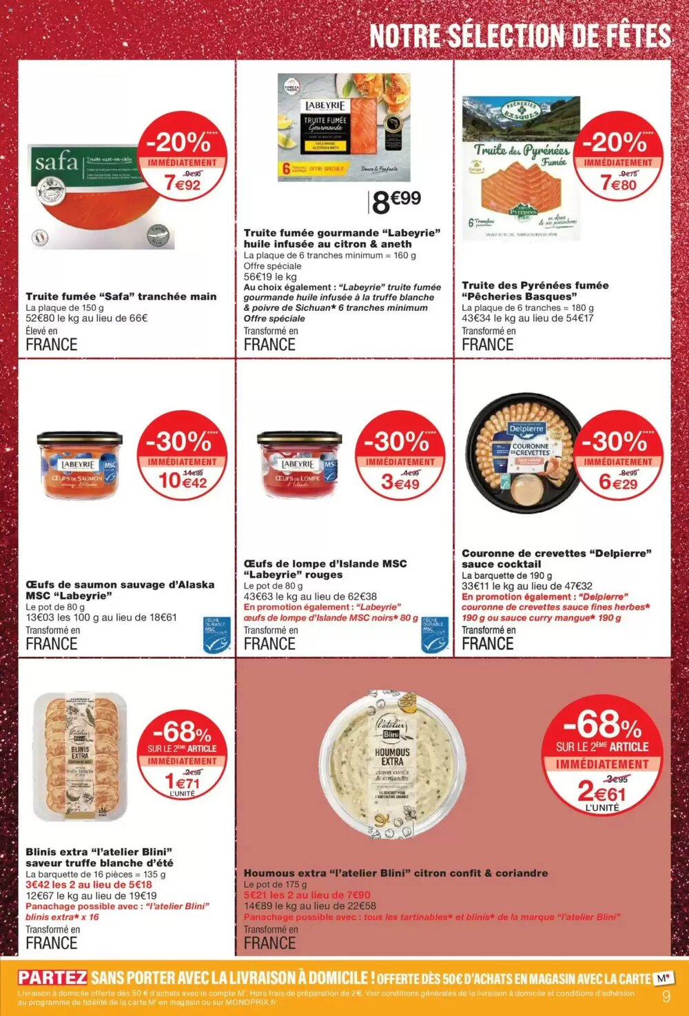 Prospectus promotionnel Monoprix valable à partir du 16/12/2025 - Page 9.