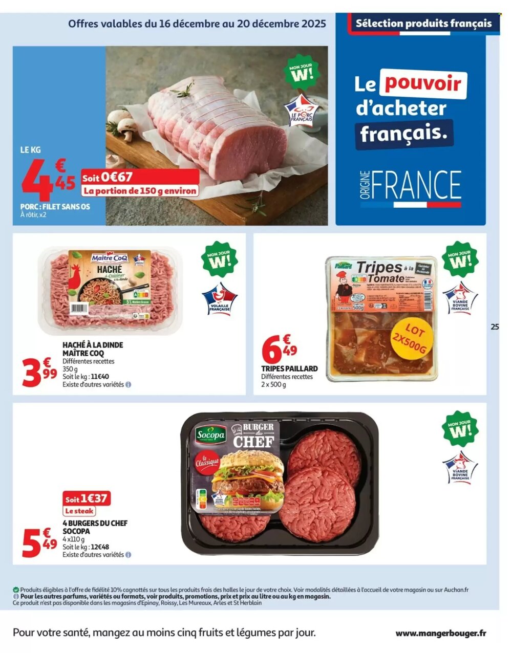 Prospectus promotionnel Auchan valable à partir du 16/12/2025 - Page 25.