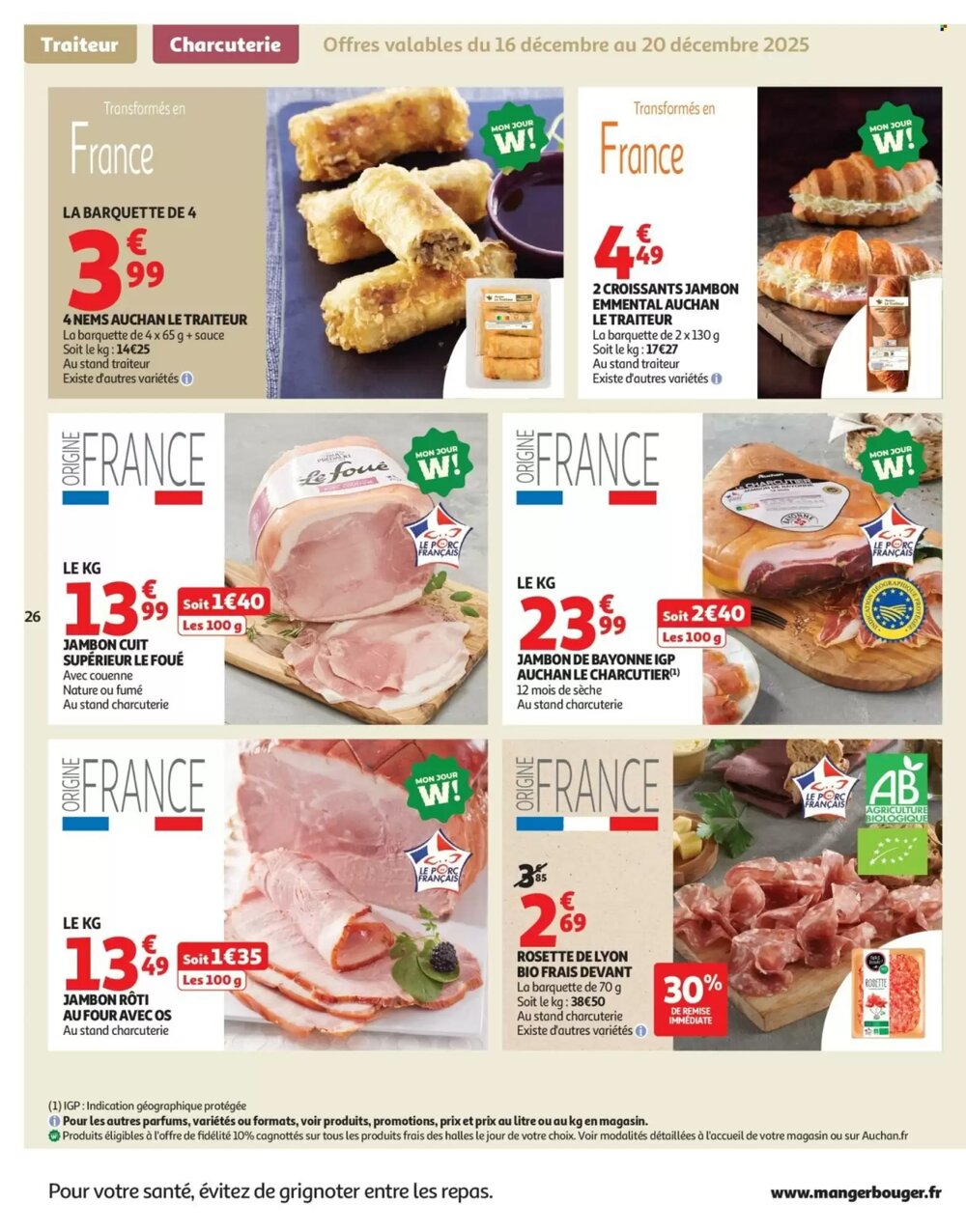 Prospectus promotionnel Auchan valable à partir du 16/12/2025 - Page 26.