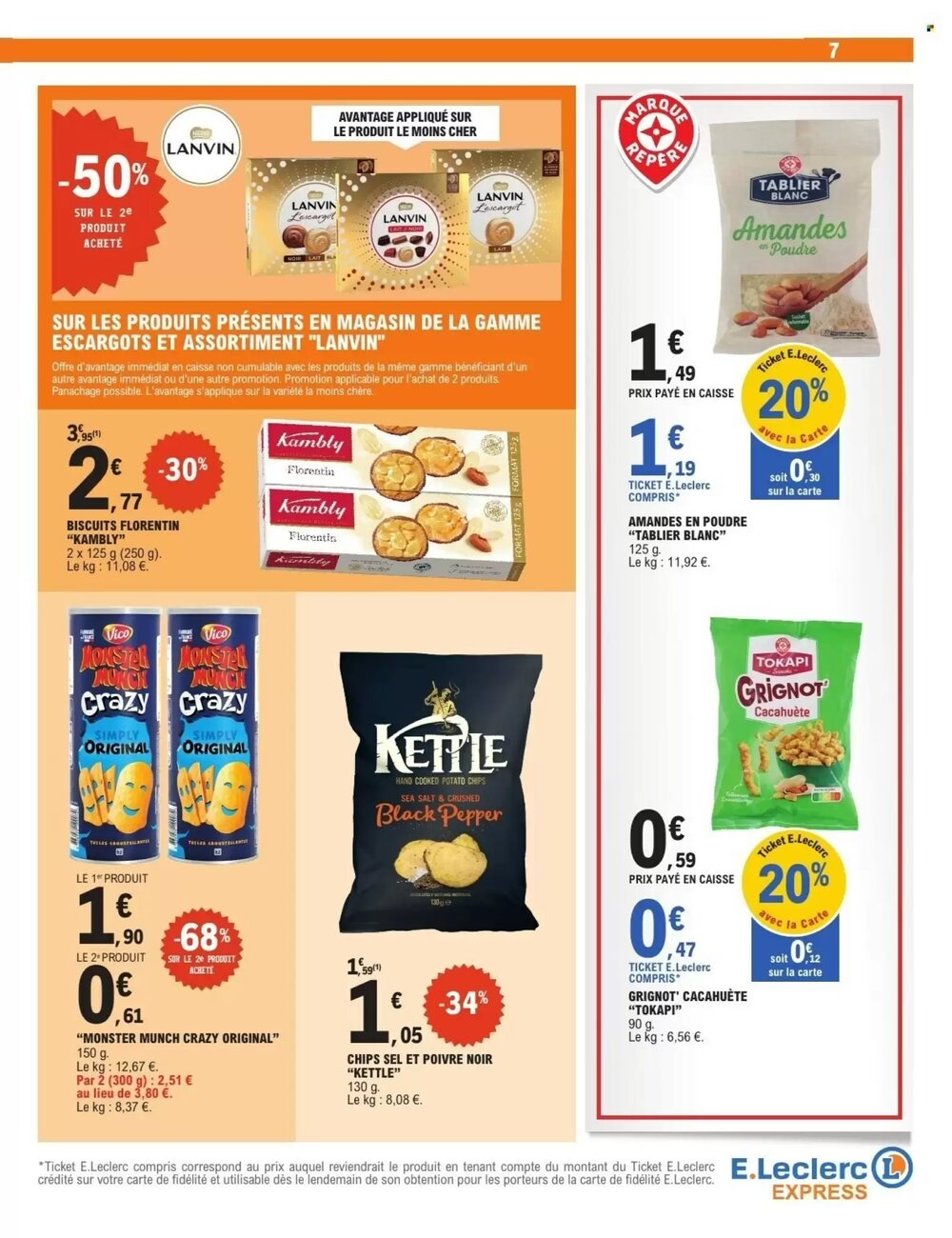 Prospectus promotionnel E.Leclerc Express valable à partir du 16/12/2025 - Page 7.