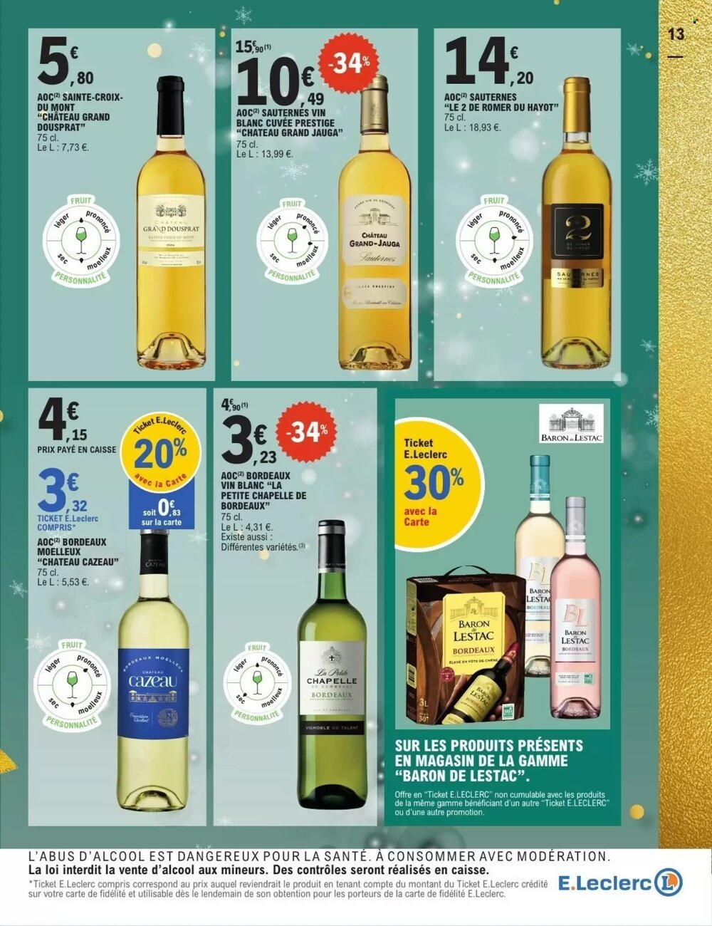 Prospectus promotionnel E.Leclerc valable à partir du 16/12/2025 - Page 13.