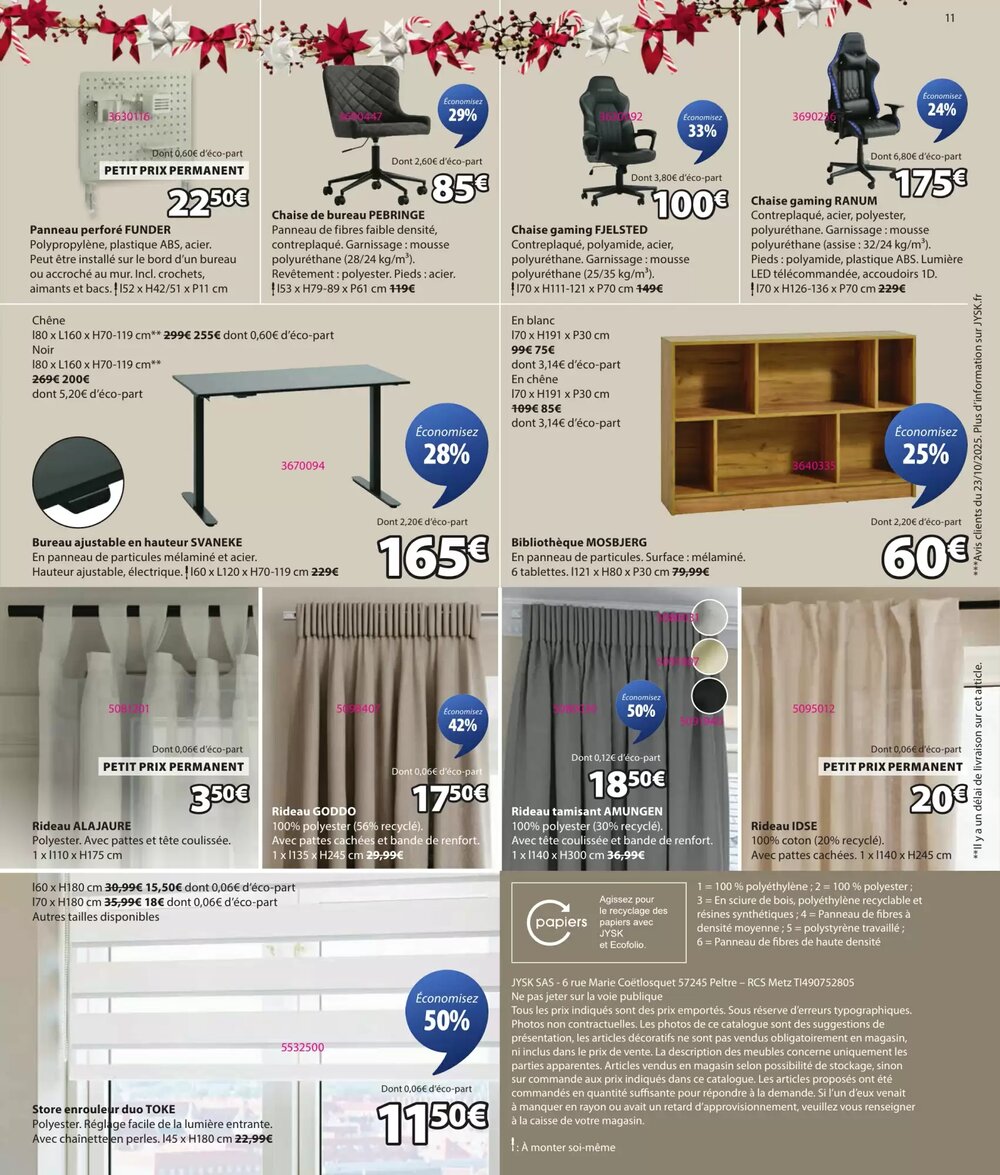 Prospectus promotionnel JYSK valable à partir du 16/12/2025 - Page 11.