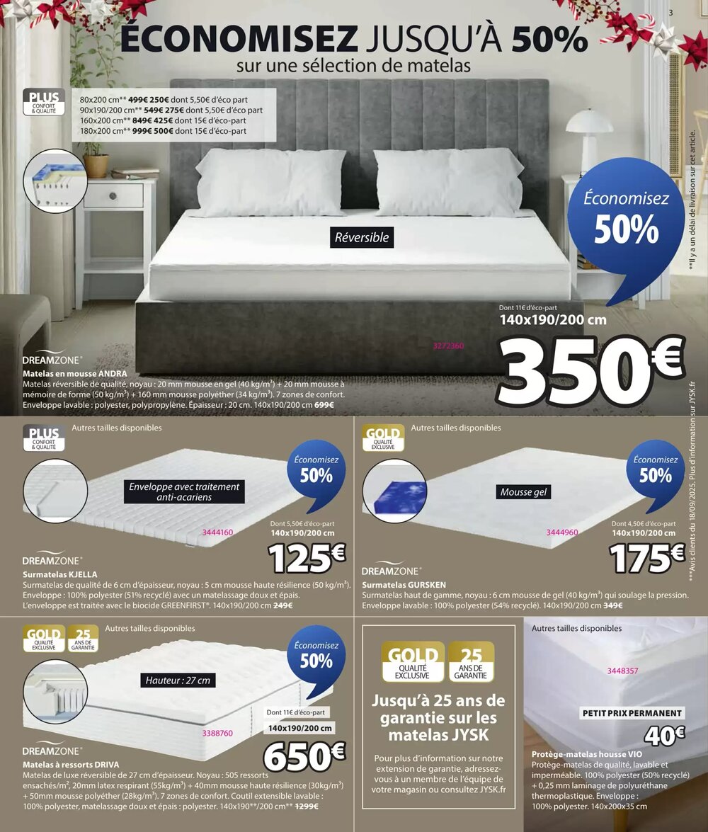 Prospectus promotionnel JYSK valable à partir du 16/12/2025 - Page 3.
