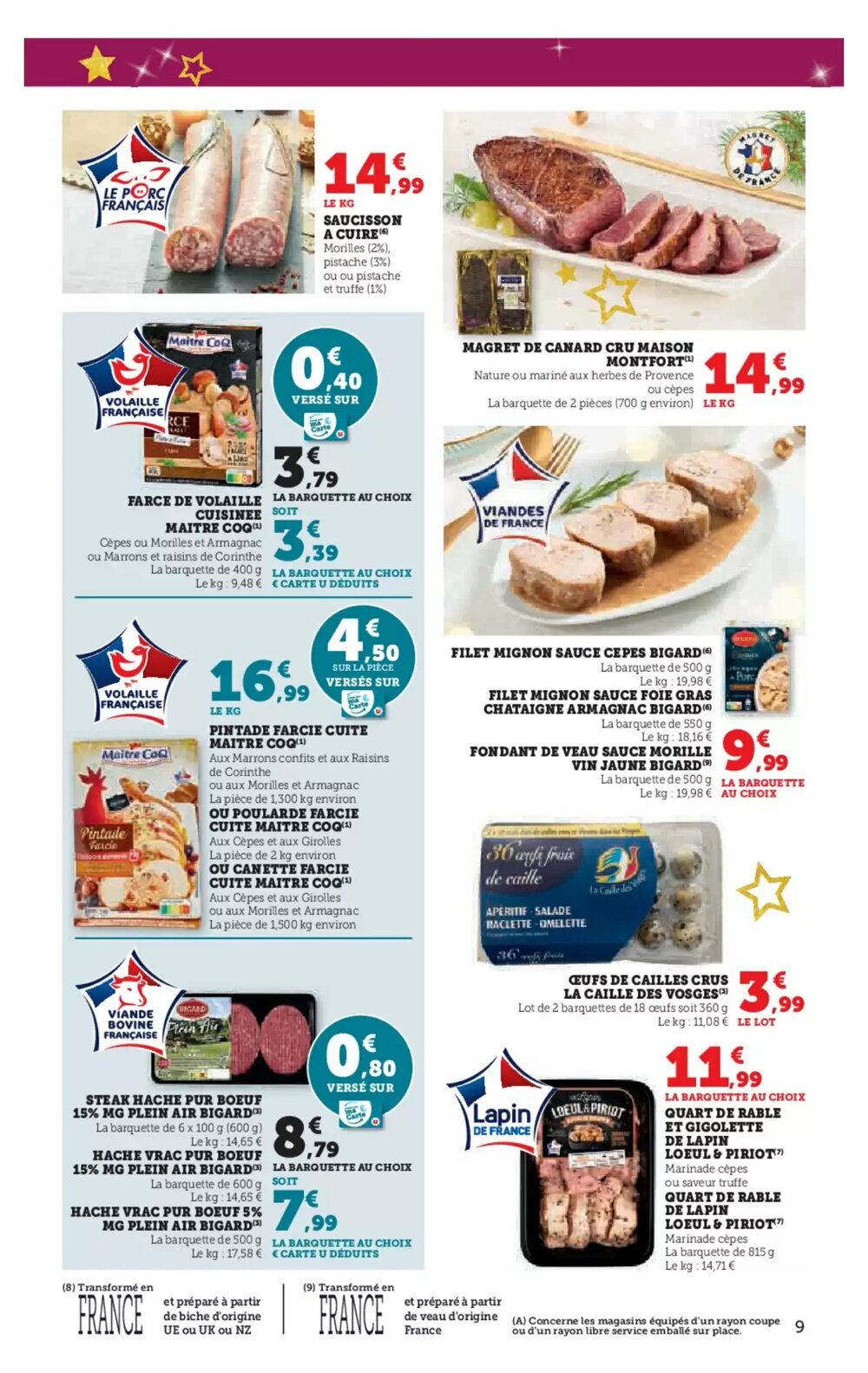 Prospectus promotionnel Super U valable à partir du 17/12/2025 - Page 9.