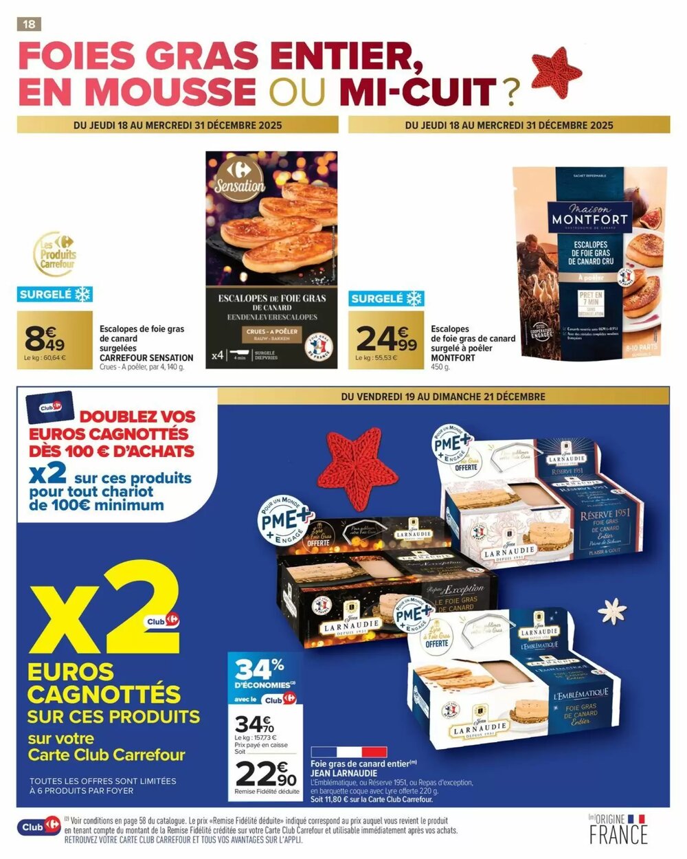 Prospectus promotionnel Carrefour valable à partir du 18/12/2025 - Page 18.