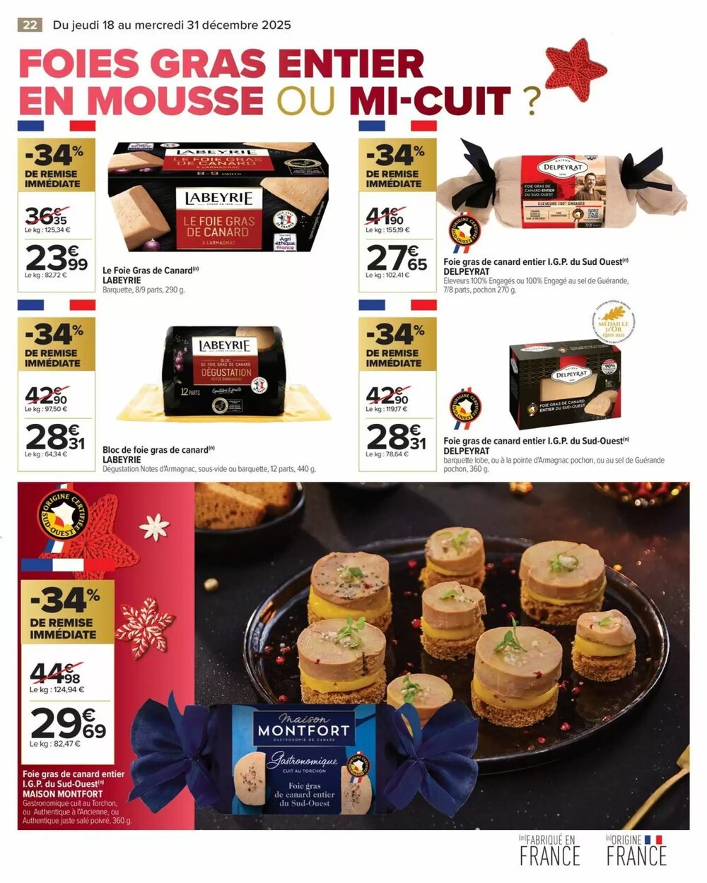 Prospectus promotionnel Carrefour valable à partir du 18/12/2025 - Page 22.