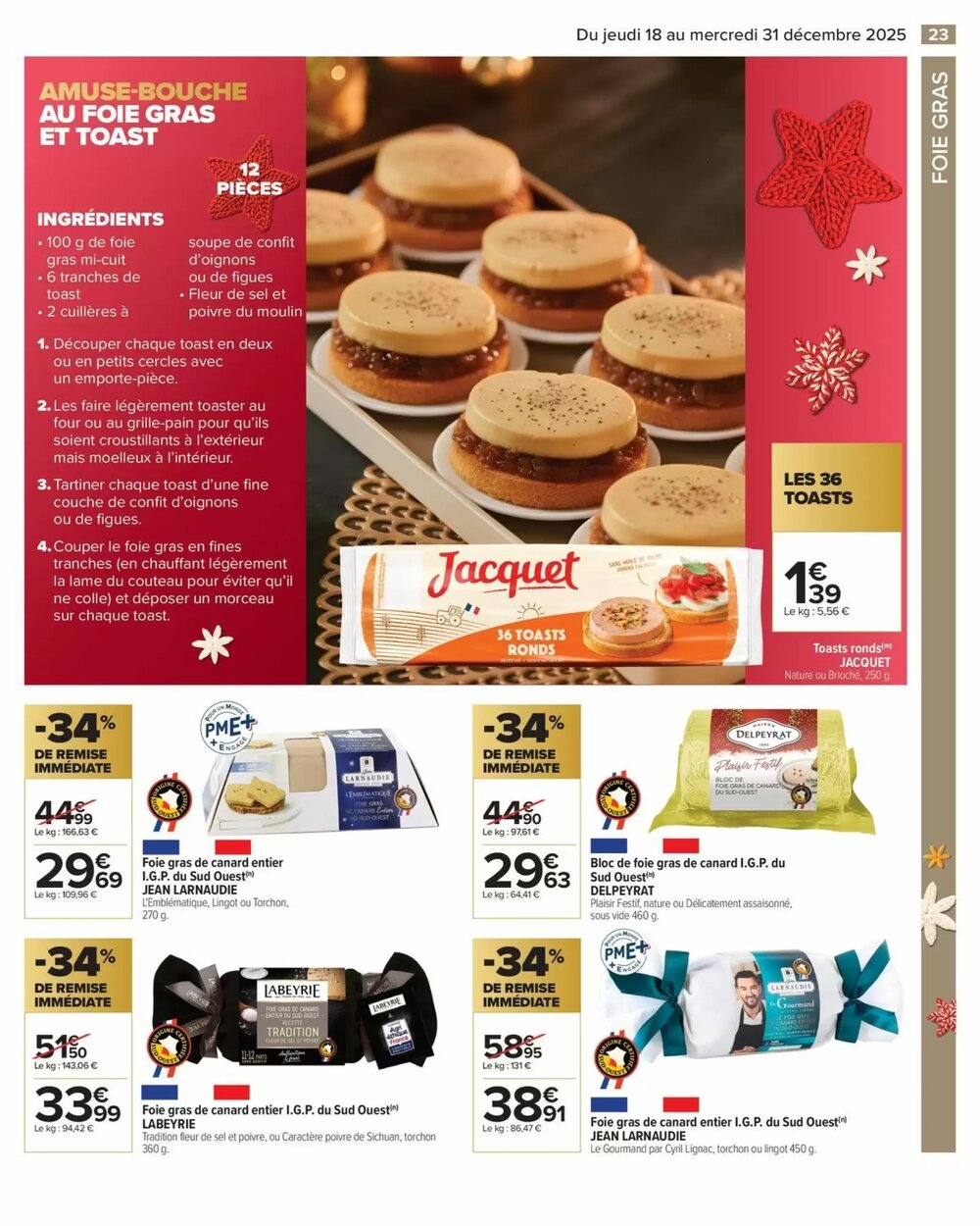 Prospectus promotionnel Carrefour valable à partir du 18/12/2025 - Page 23.