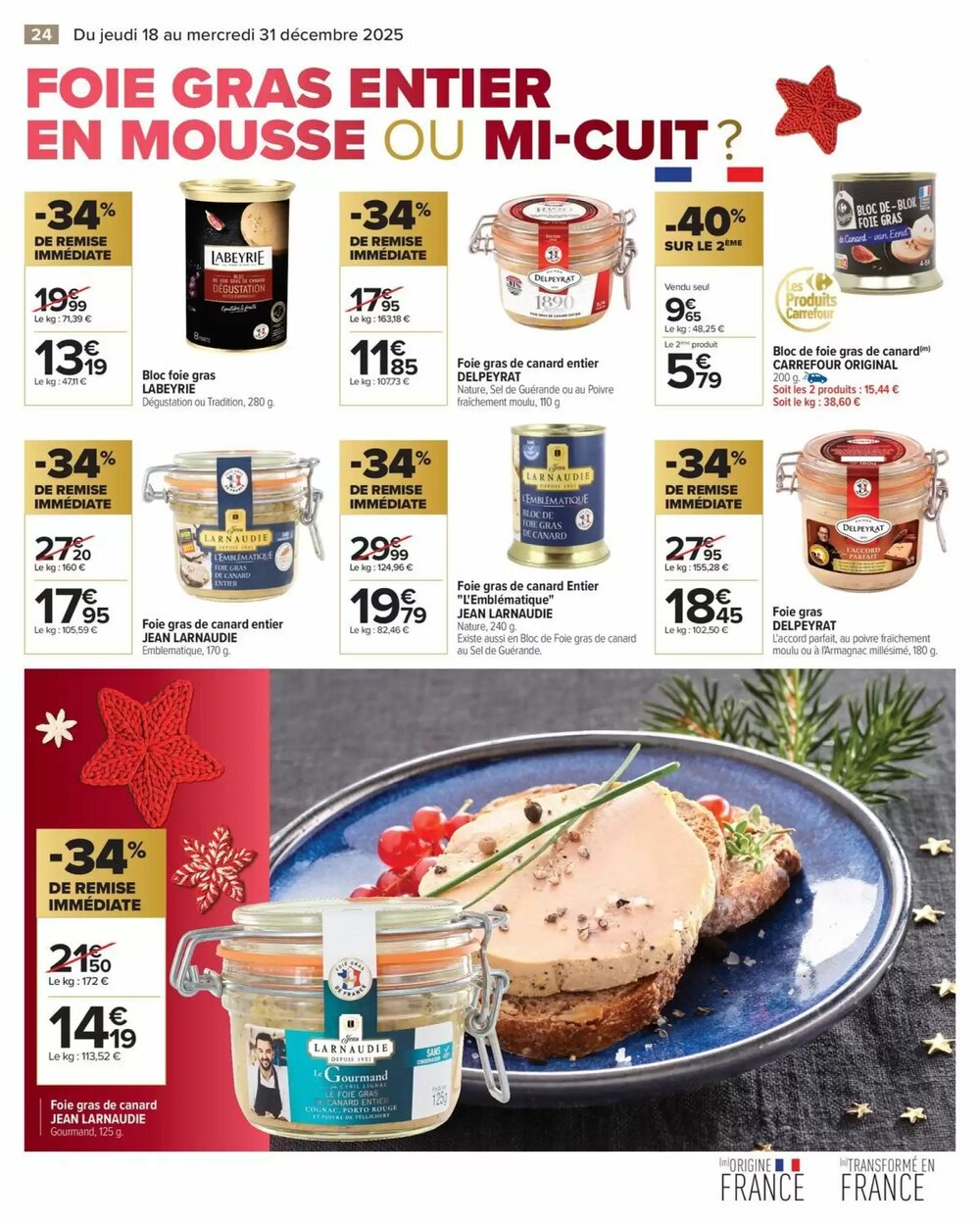Prospectus promotionnel Carrefour valable à partir du 18/12/2025 - Page 24.