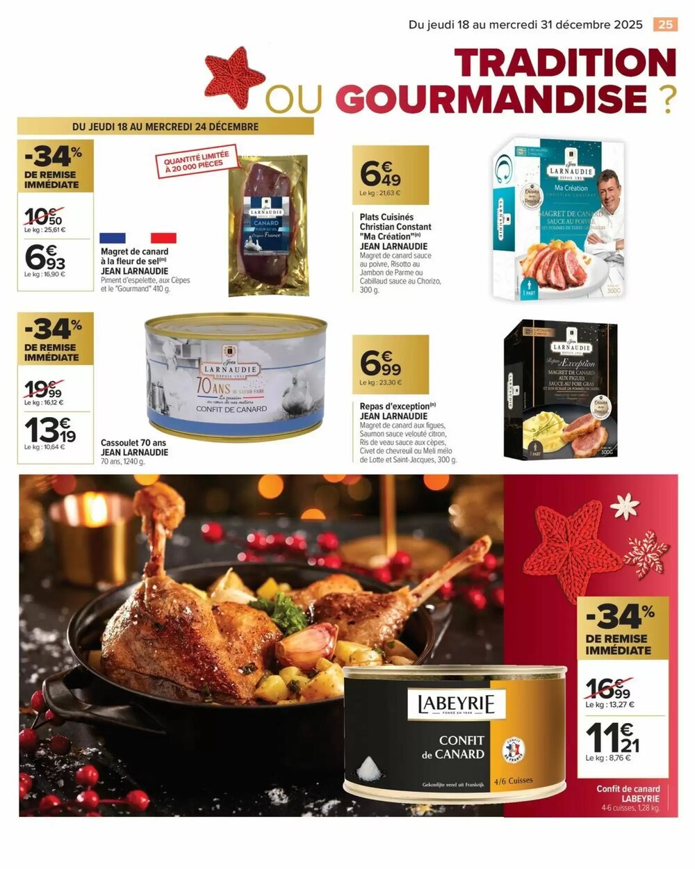 Prospectus promotionnel Carrefour valable à partir du 18/12/2025 - Page 25.