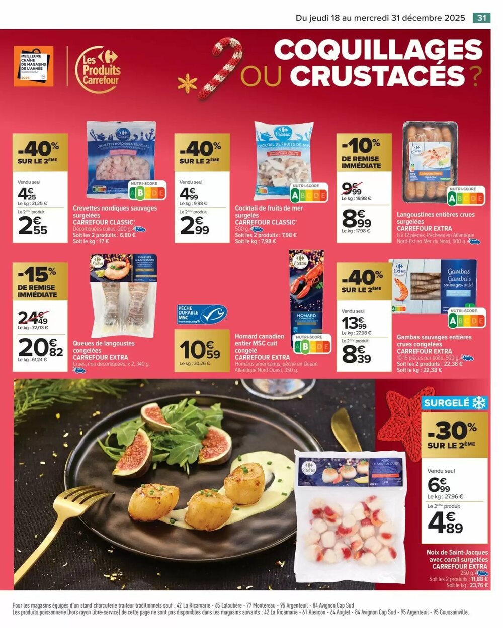 Prospectus promotionnel Carrefour valable à partir du 18/12/2025 - Page 31.