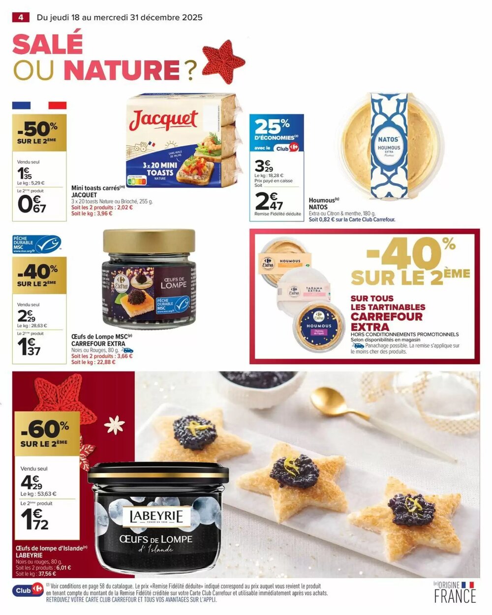 Prospectus promotionnel Carrefour valable à partir du 18/12/2025 - Page 4.