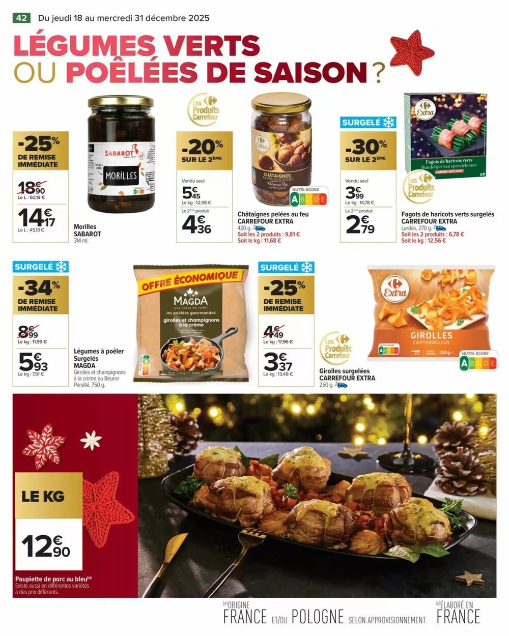 Prospectus promotionnel Carrefour valable à partir du 18/12/2025 - Page 42.