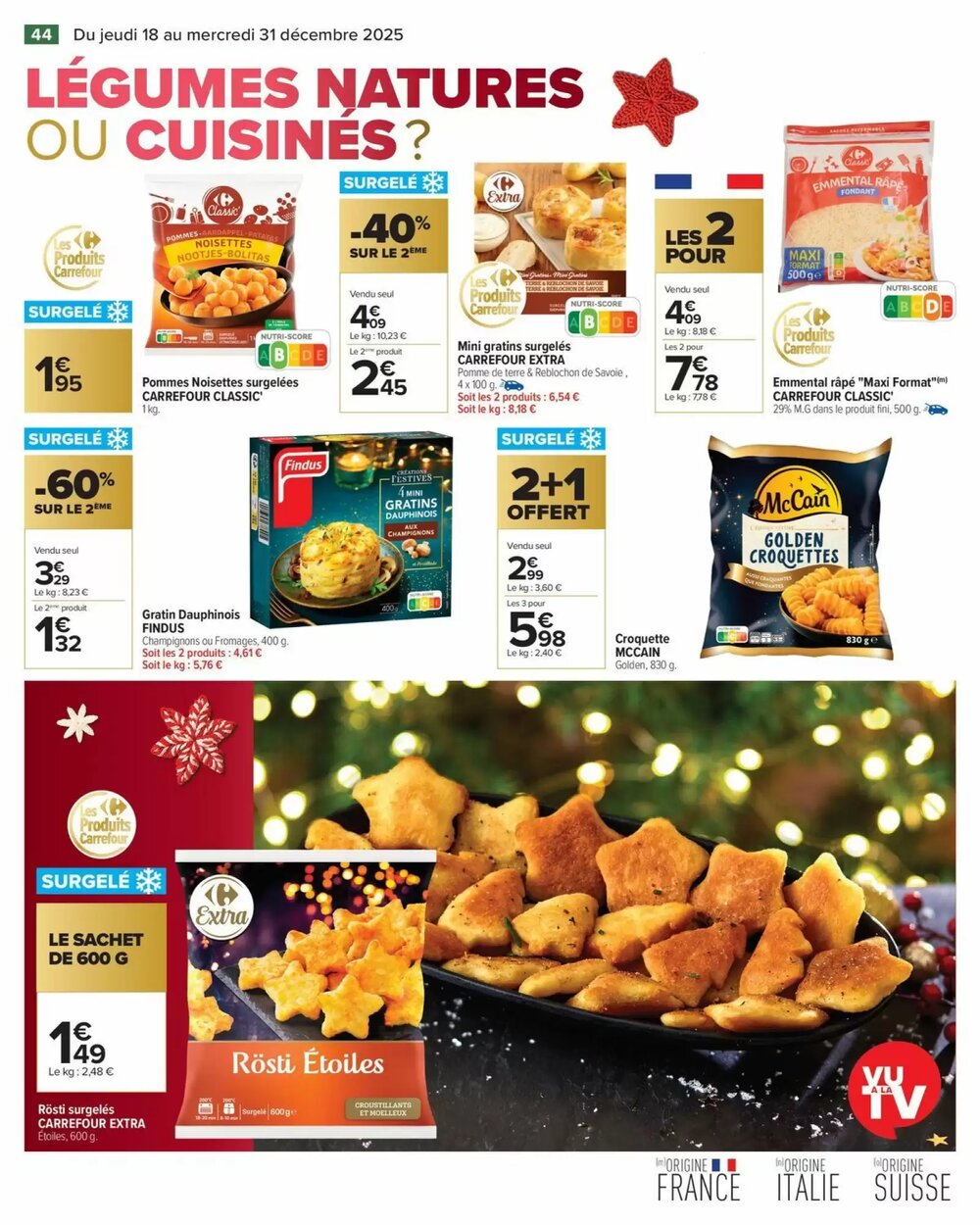 Prospectus promotionnel Carrefour valable à partir du 18/12/2025 - Page 44.