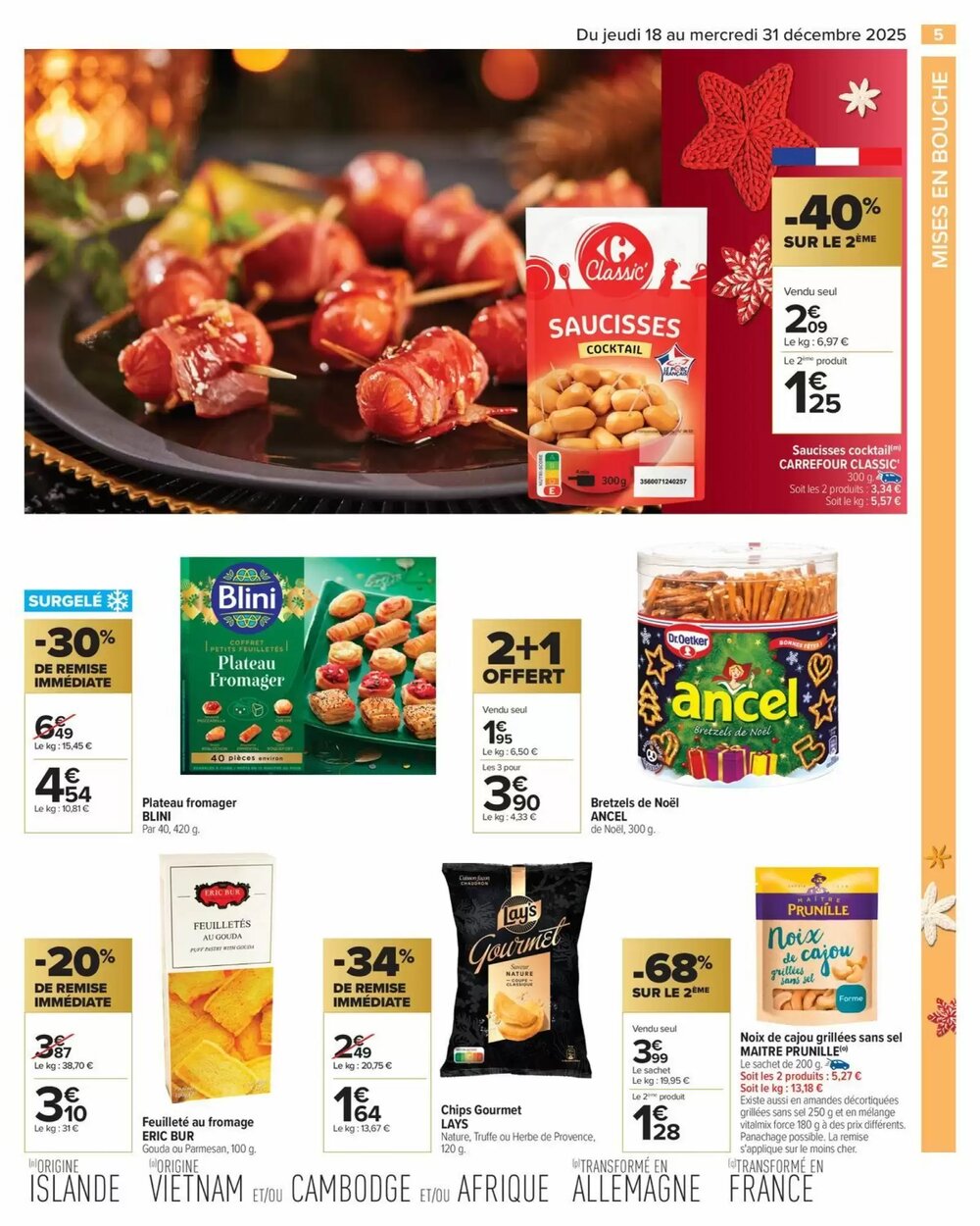 Prospectus promotionnel Carrefour valable à partir du 18/12/2025 - Page 5.