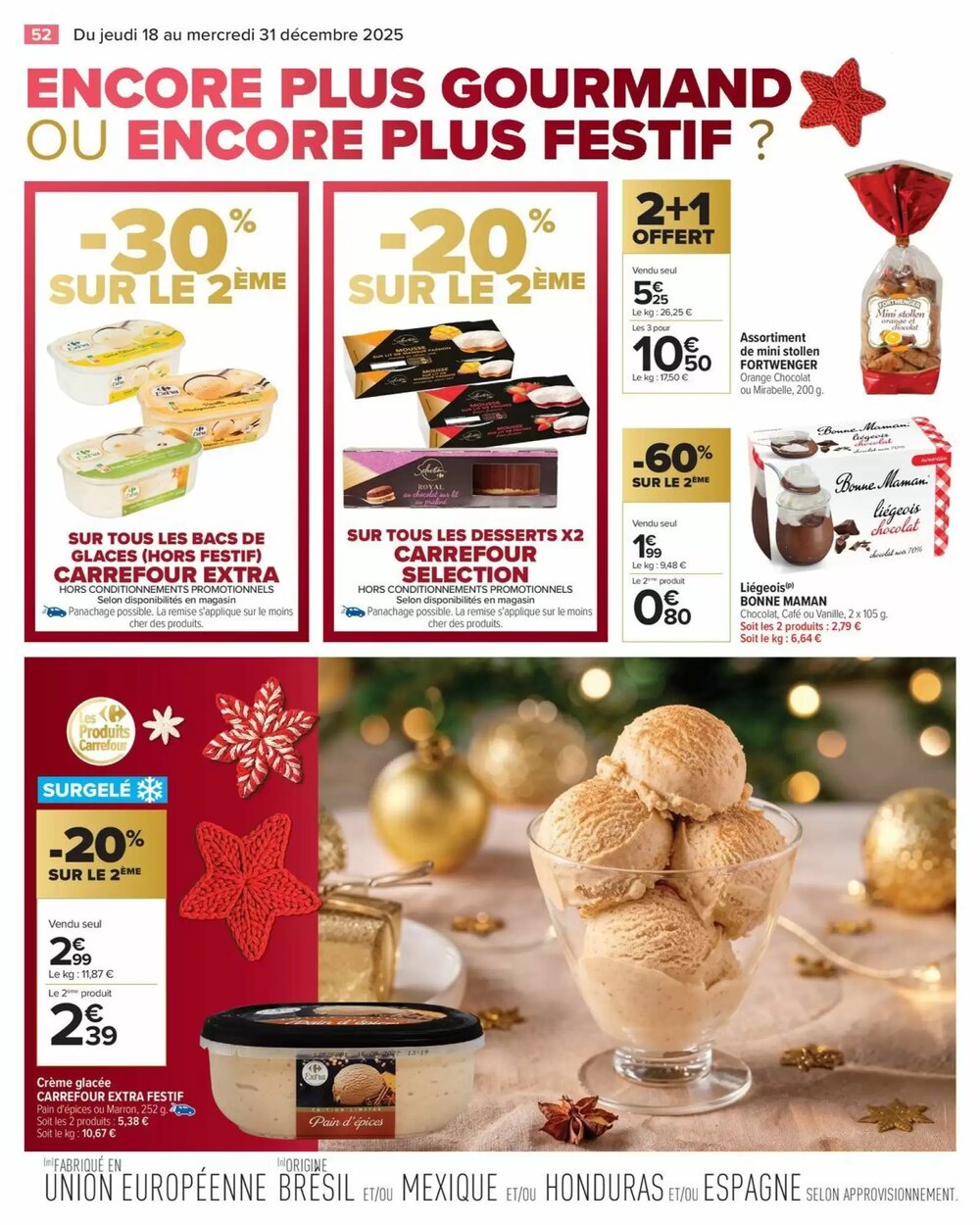 Prospectus promotionnel Carrefour valable à partir du 18/12/2025 - Page 52.