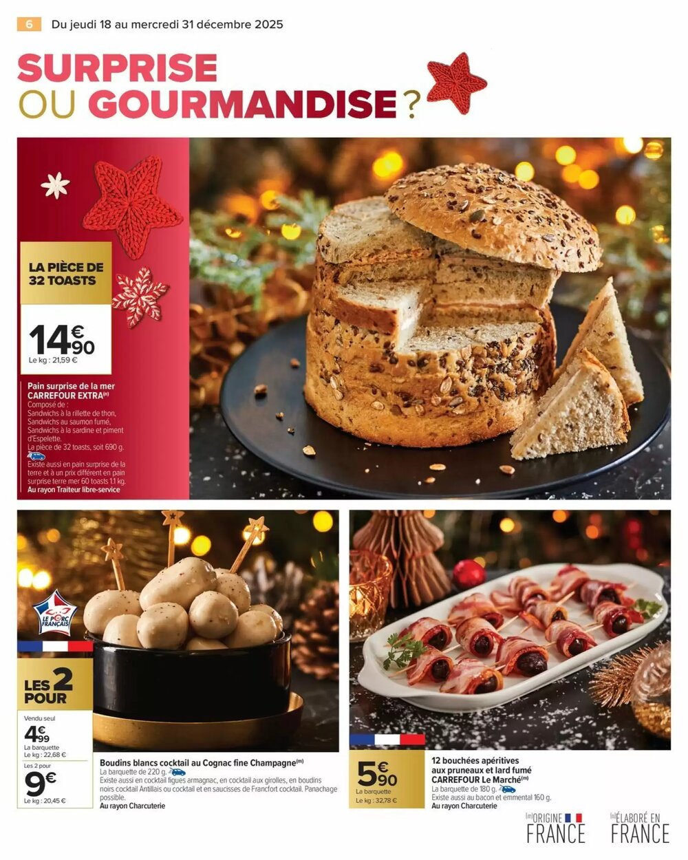 Prospectus promotionnel Carrefour valable à partir du 18/12/2025 - Page 6.