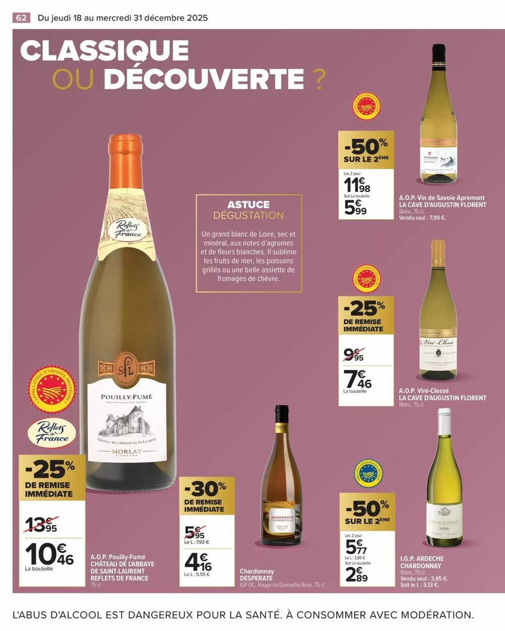 Prospectus promotionnel Carrefour valable à partir du 18/12/2025 - Page 62.