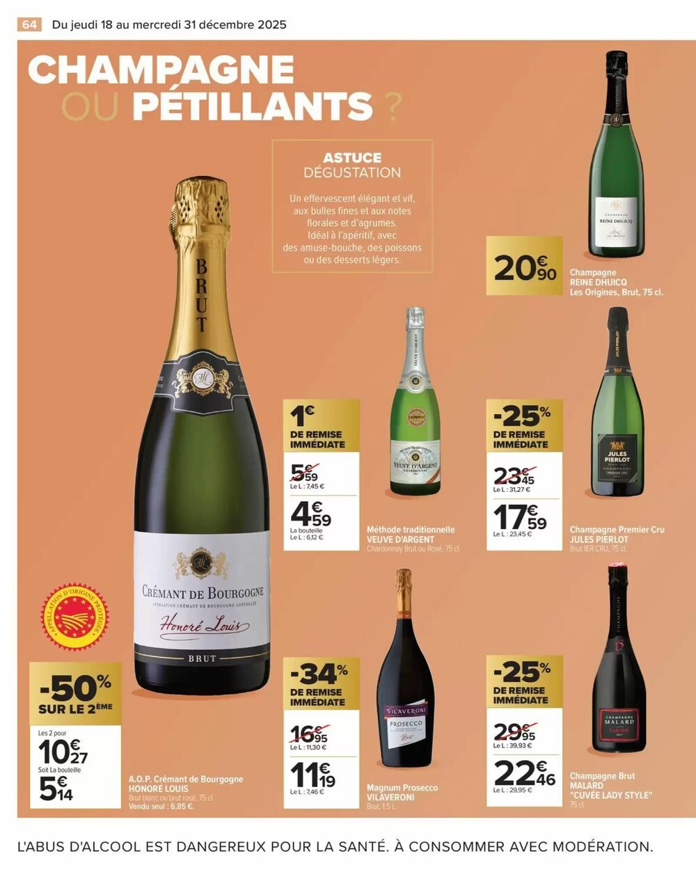 Prospectus promotionnel Carrefour valable à partir du 18/12/2025 - Page 64.
