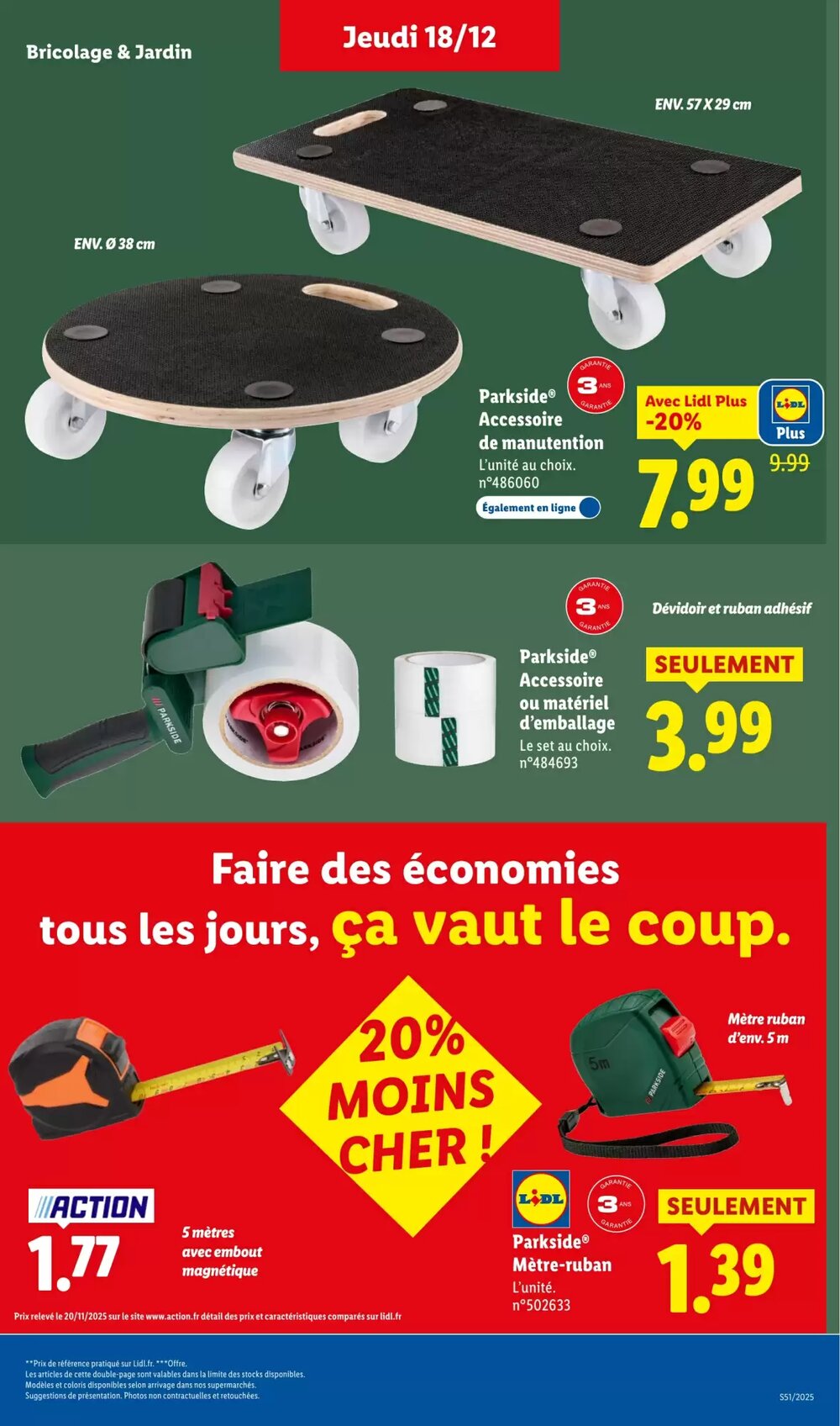 Prospectus promotionnel Lidl valable à partir du 18/12/2025 - Page 49.
