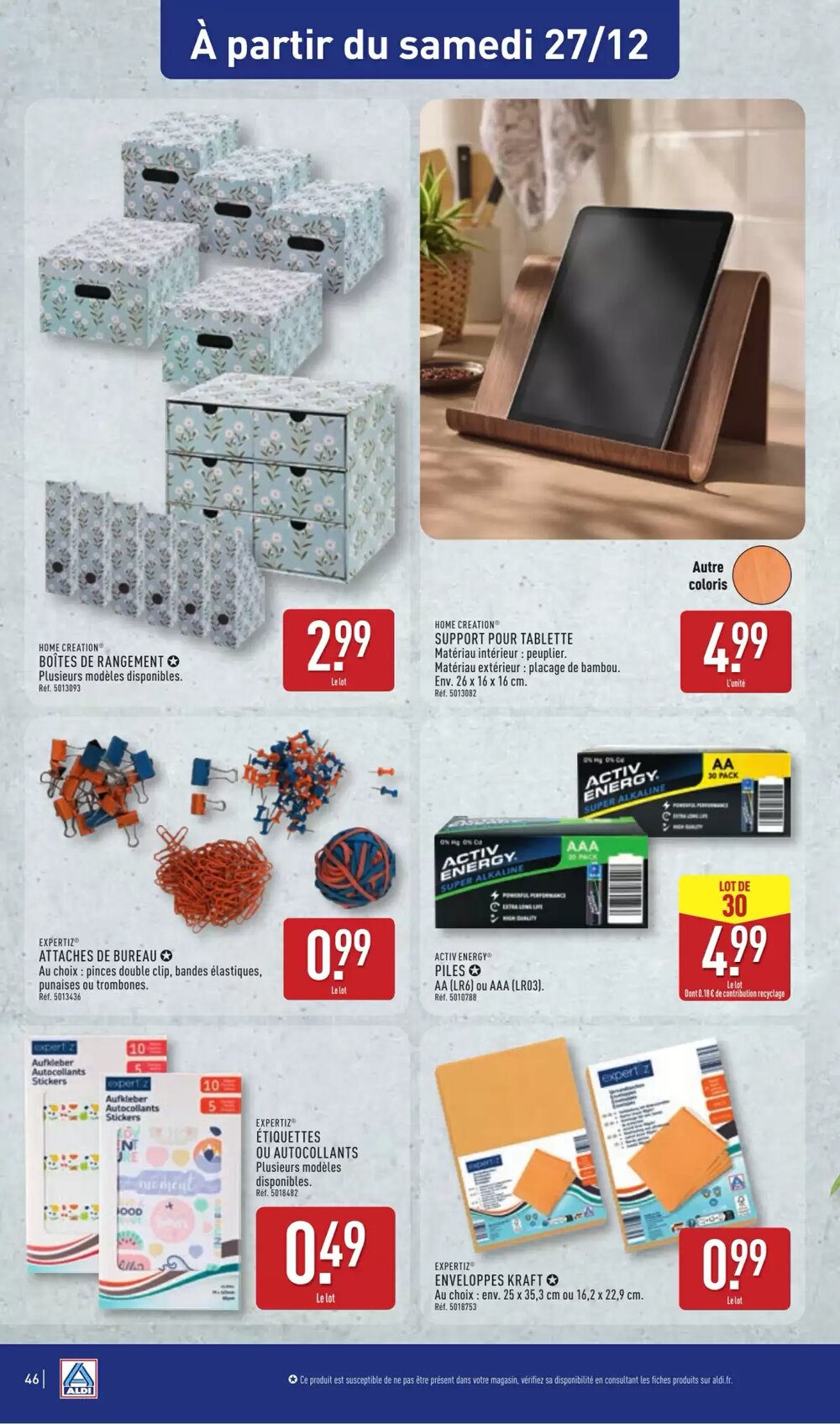 Prospectus promotionnel ALDI valable à partir du 23/12/2025 - Page 49.