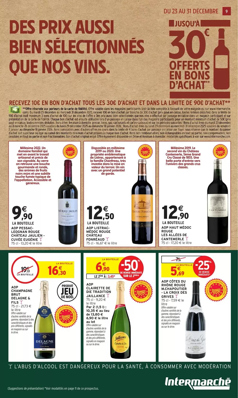 Prospectus promotionnel Intermarché valable à partir du 23/12/2025 - Page 9.