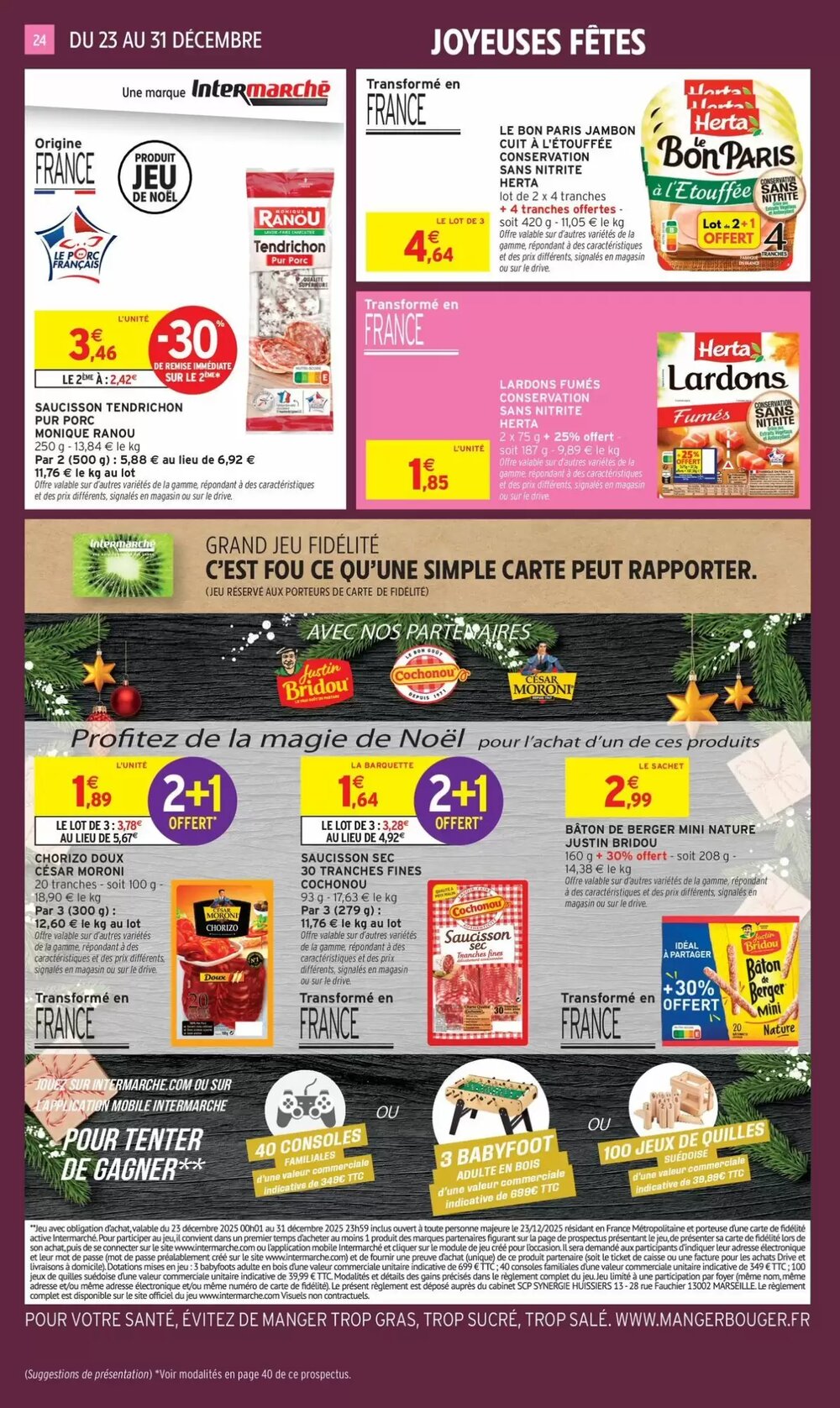 Prospectus promotionnel Intermarché valable à partir du 23/12/2025 - Page 24.