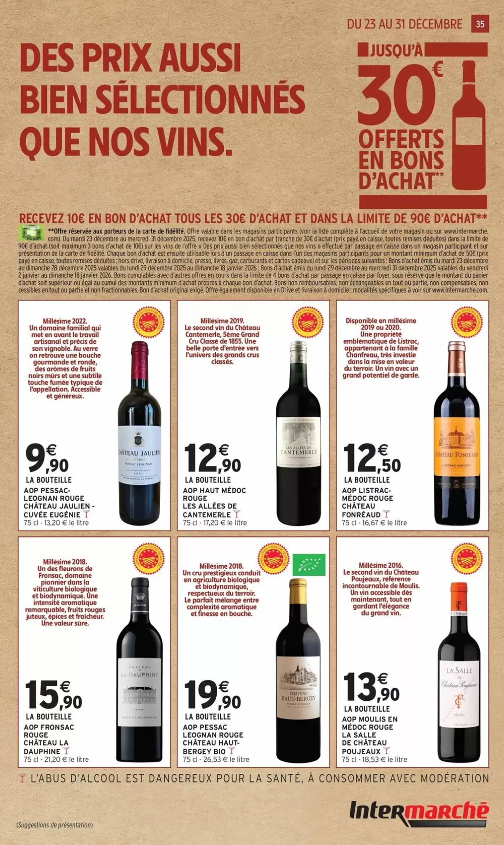 Prospectus promotionnel Intermarché valable à partir du 23/12/2025 - Page 35.