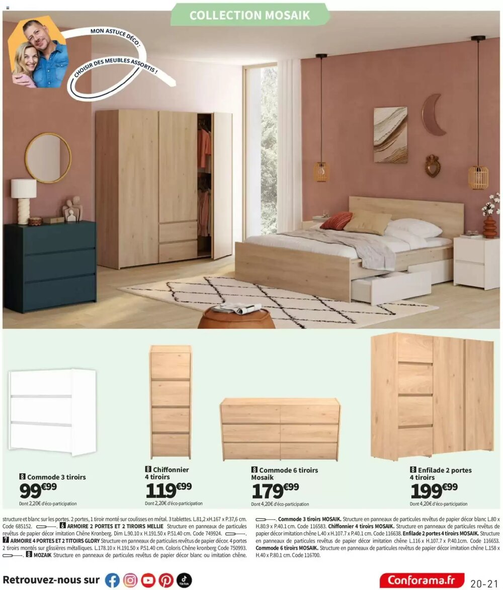 Prospectus promotionnel Conforama valable à partir du 23/12/2025 - Page 21.