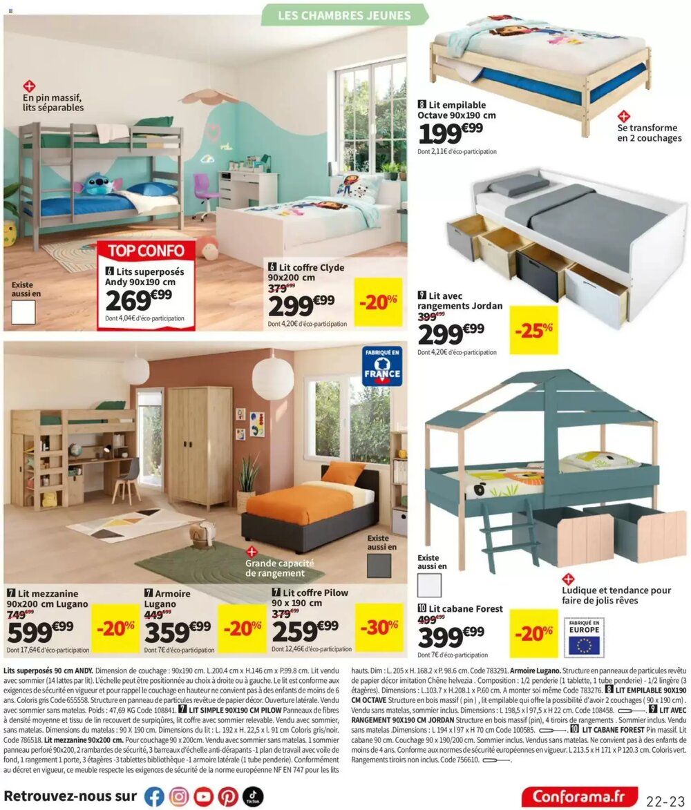 Prospectus promotionnel Conforama valable à partir du 23/12/2025 - Page 23.