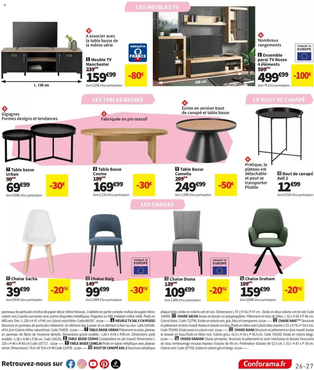 Prospectus promotionnel Conforama valable à partir du 23/12/2025 - Page 27.