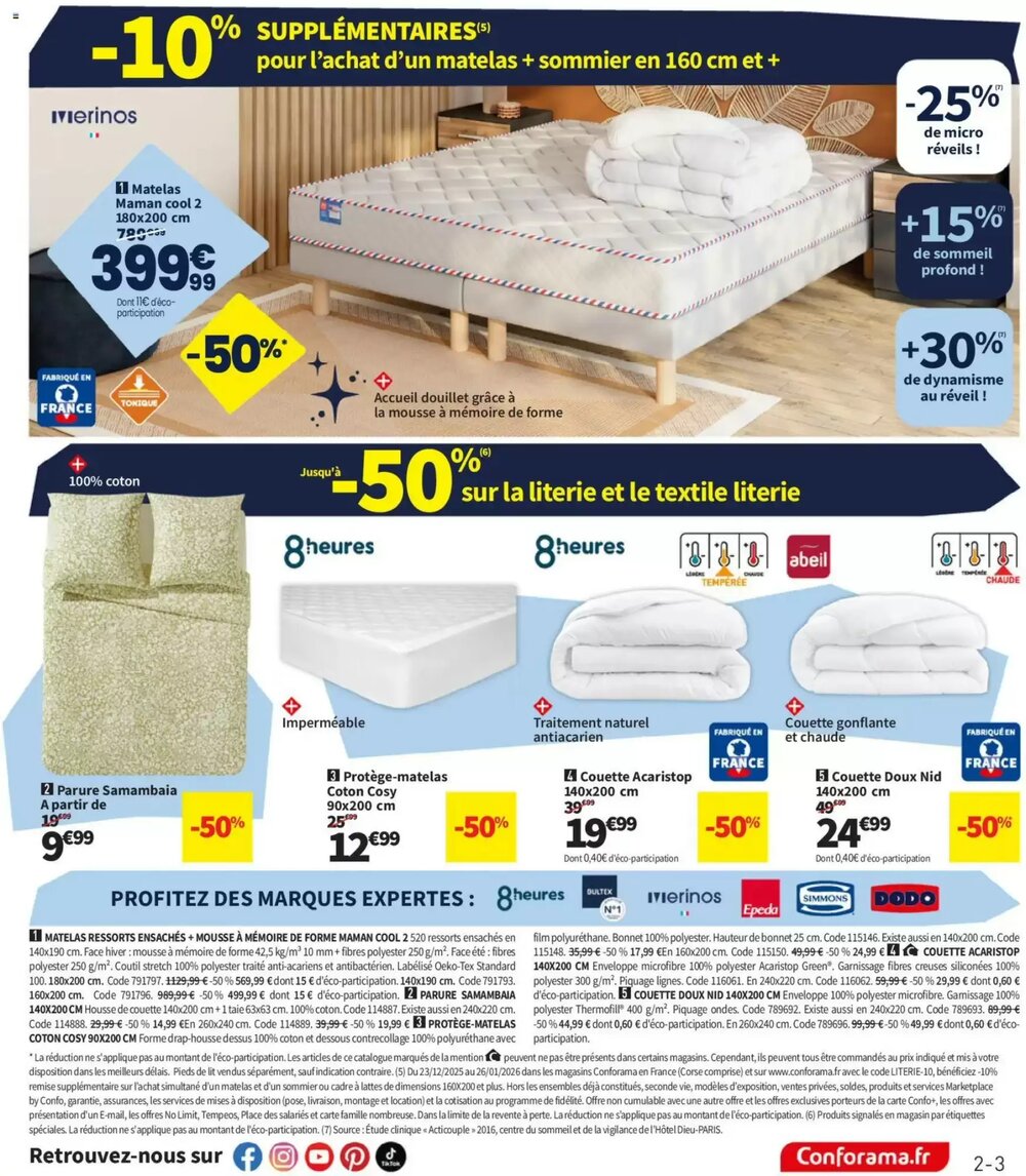 Prospectus promotionnel Conforama valable à partir du 23/12/2025 - Page 3.