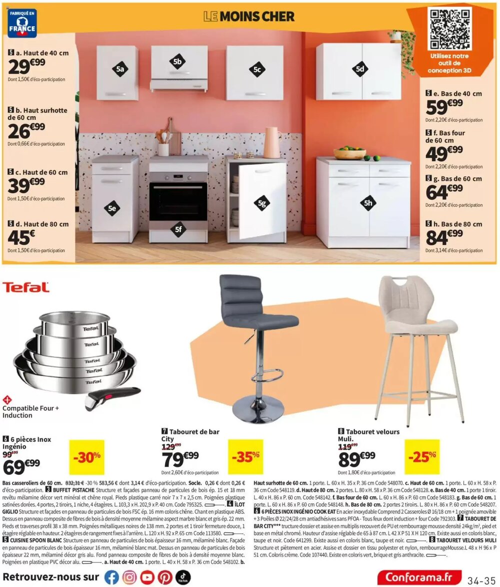 Prospectus promotionnel Conforama valable à partir du 23/12/2025 - Page 35.