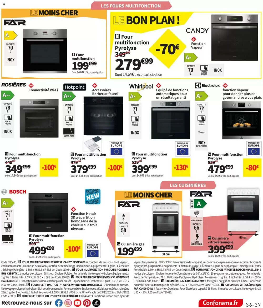 Prospectus promotionnel Conforama valable à partir du 23/12/2025 - Page 37.