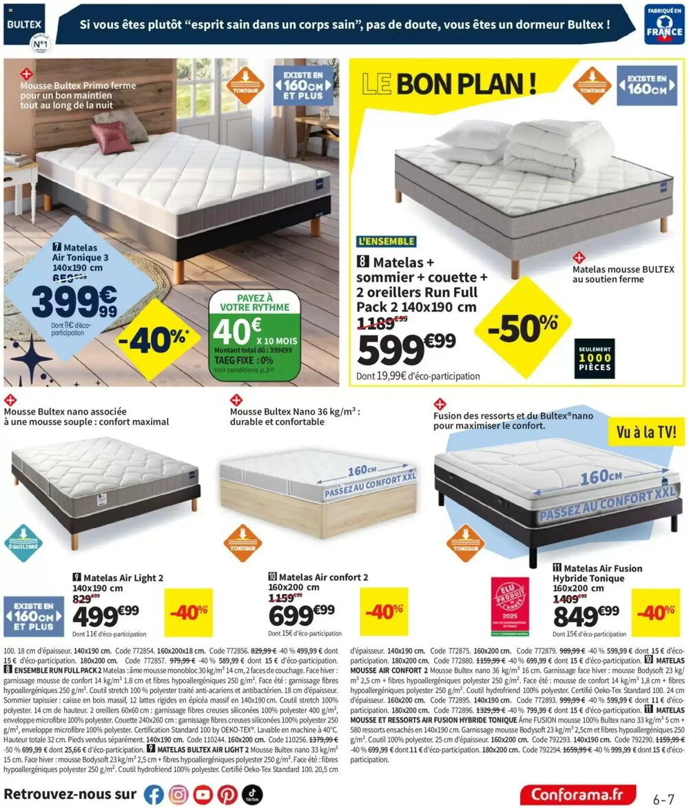 Prospectus promotionnel Conforama valable à partir du 23/12/2025 - Page 7.