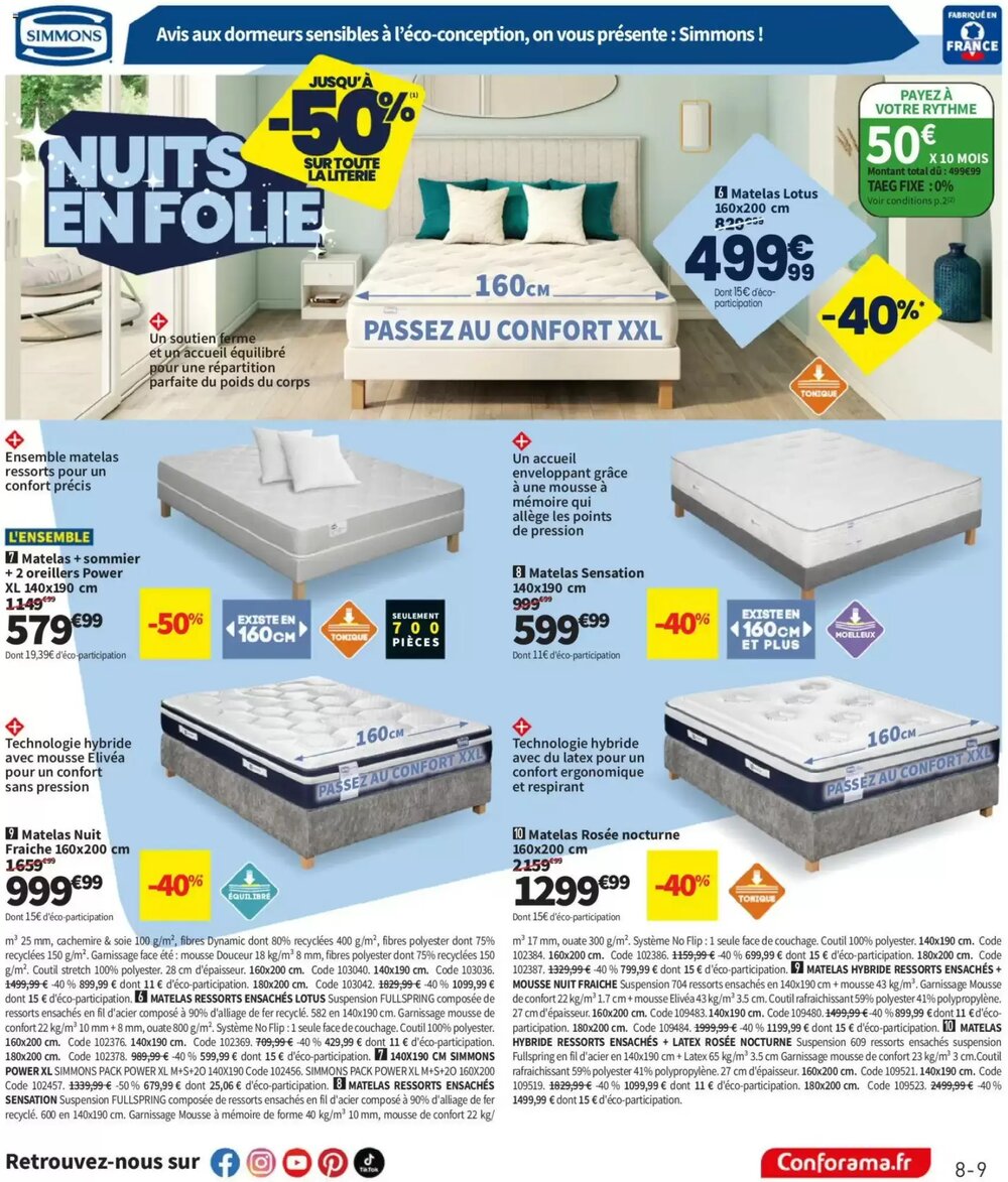 Prospectus promotionnel Conforama valable à partir du 23/12/2025 - Page 9.