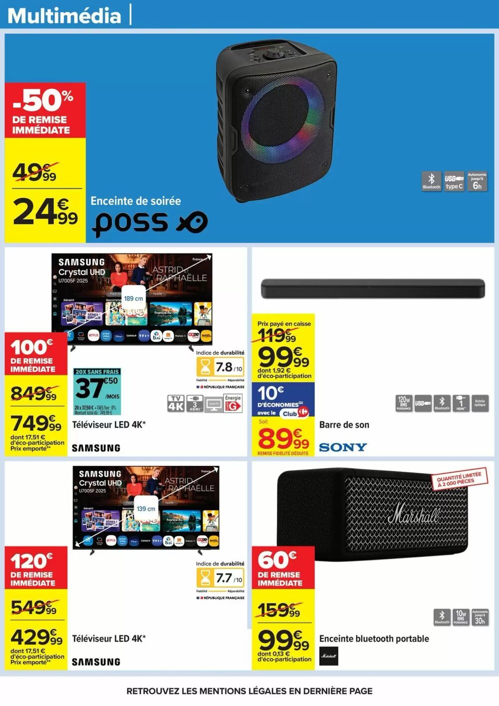 Prospectus promotionnel Carrefour valable à partir du 23/12/2025 - Page 75.