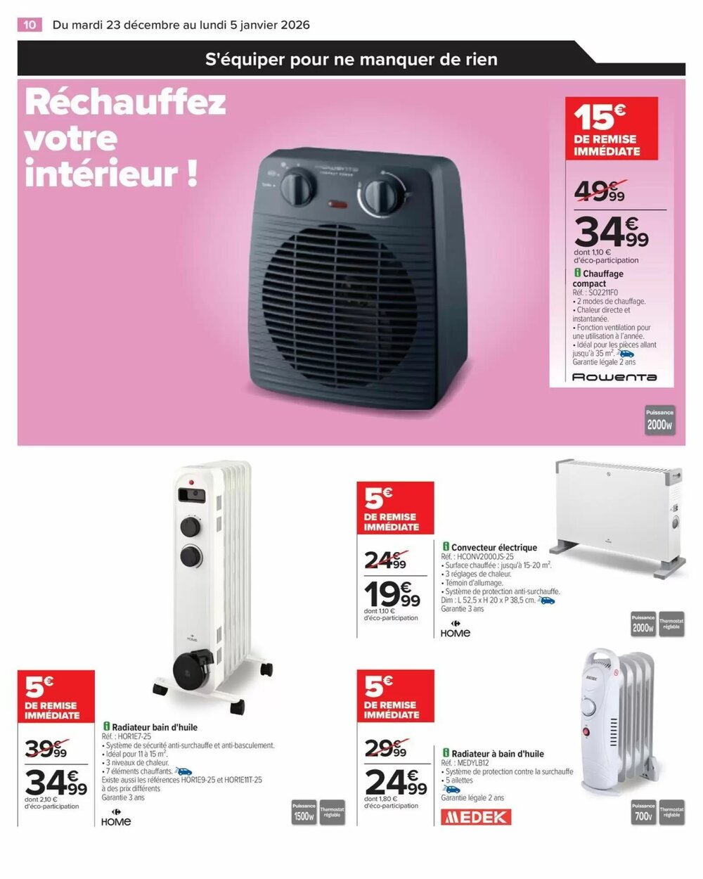 Prospectus promotionnel Carrefour valable à partir du 23/12/2025 - Page 12.