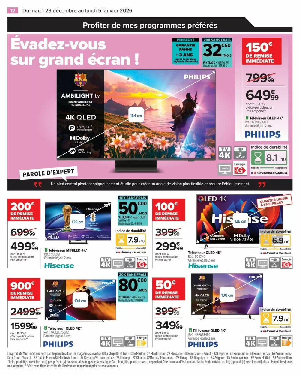 Prospectus promotionnel Carrefour valable à partir du 23/12/2025 - Page 14.