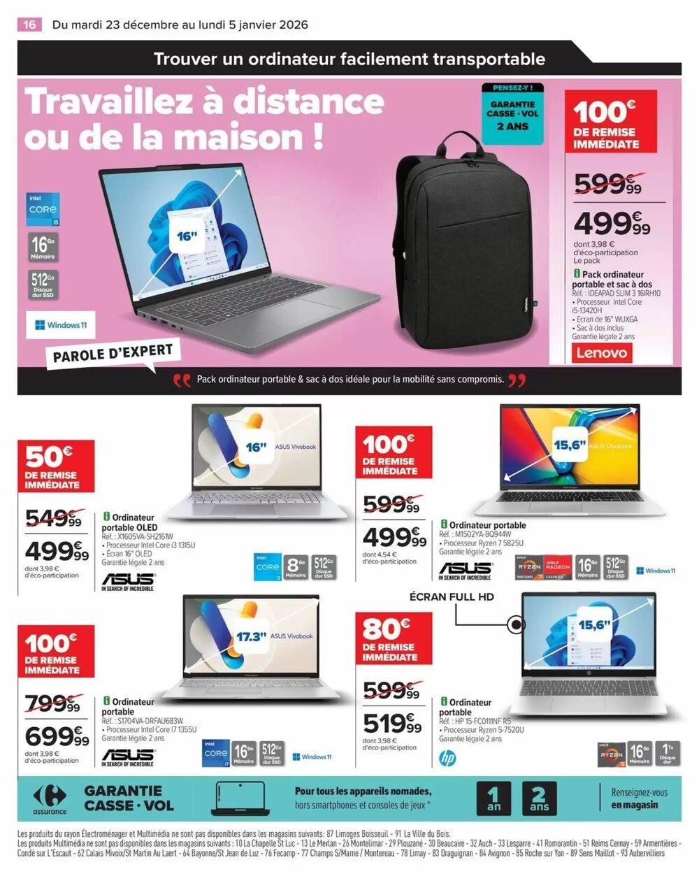 Prospectus promotionnel Carrefour valable à partir du 23/12/2025 - Page 18.