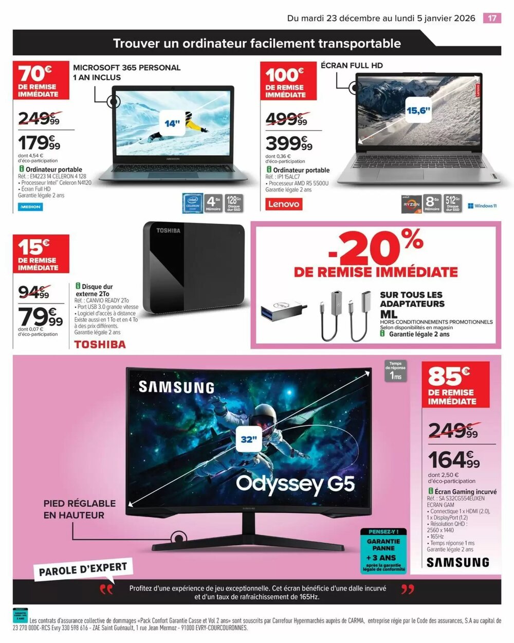 Prospectus promotionnel Carrefour valable à partir du 23/12/2025 - Page 19.