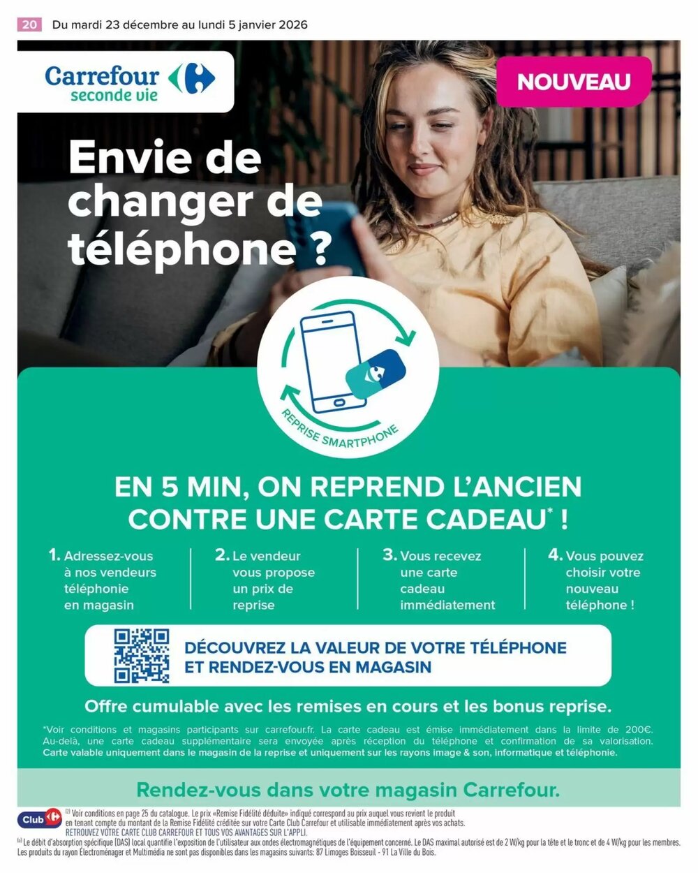 Prospectus promotionnel Carrefour valable à partir du 23/12/2025 - Page 22.