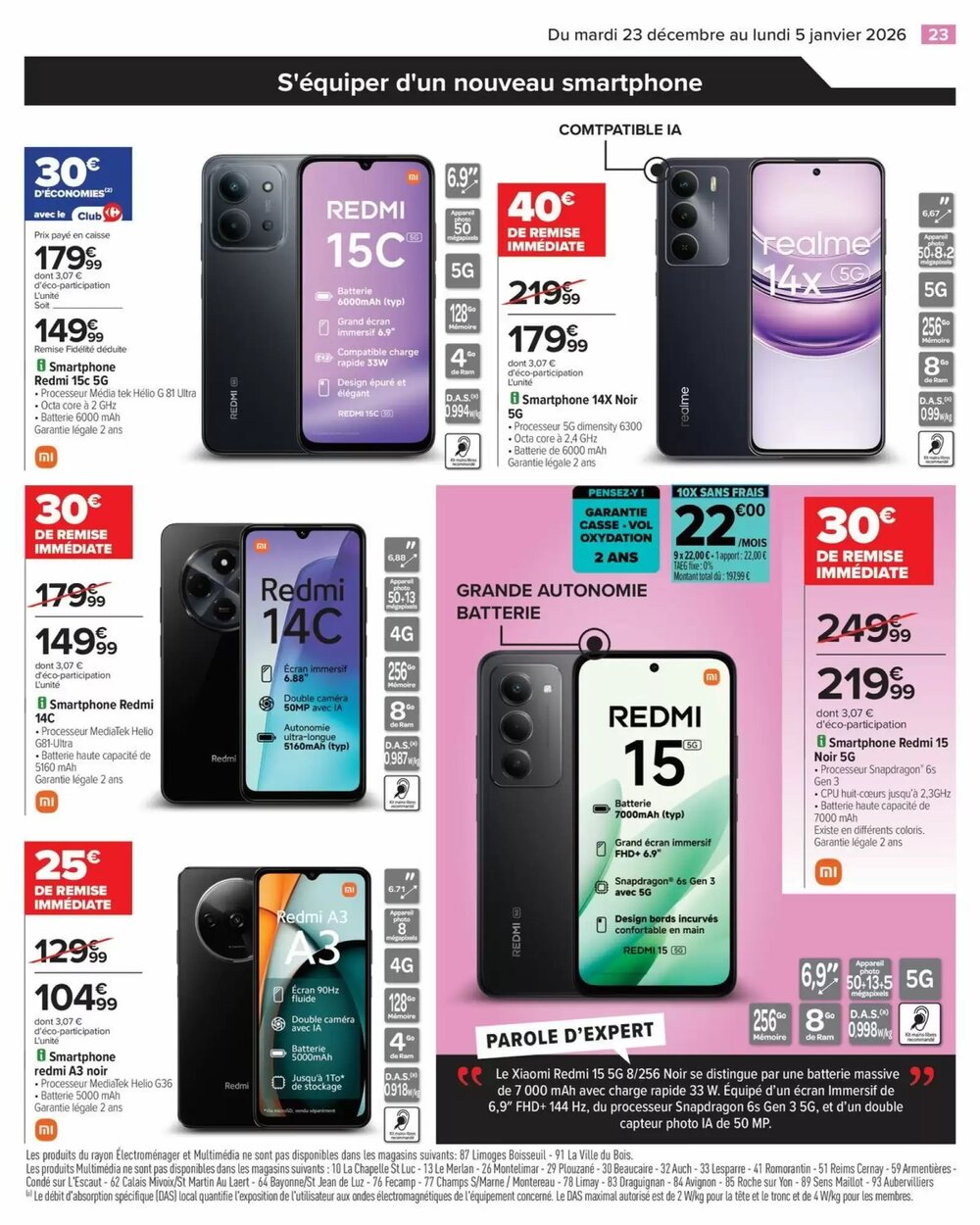 Prospectus promotionnel Carrefour valable à partir du 23/12/2025 - Page 25.