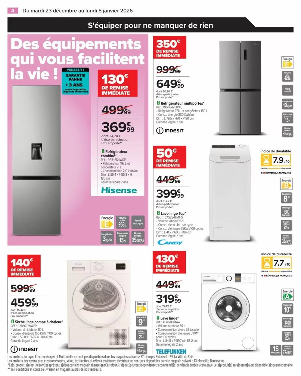 Prospectus promotionnel Carrefour valable à partir du 23/12/2025 - Page 6.