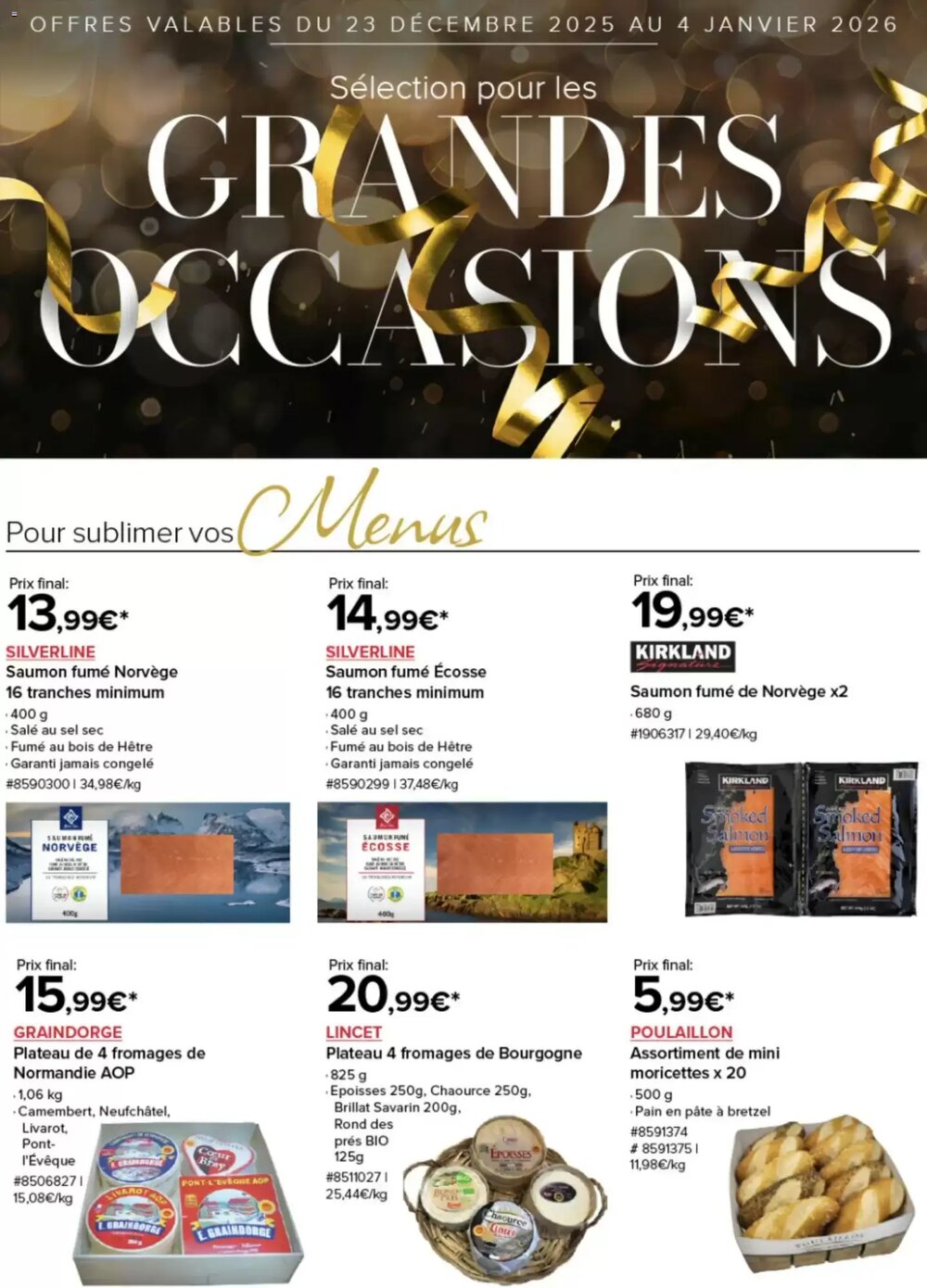 Prospectus promotionnel Costco valable à partir du 23/12/2025 - Page 1.