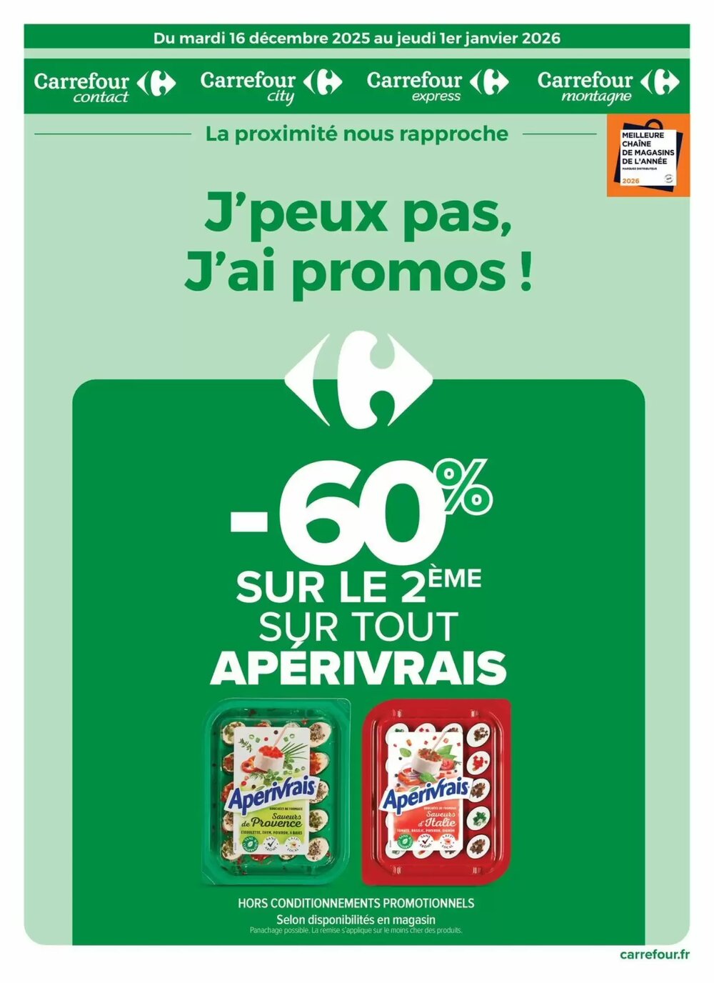 Prospectus promotionnel Carrefour valable à partir du 24/12/2025 - Page 1.